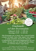 Frischmarkt in der permanente Begegnungszone